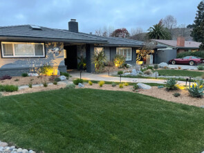 Landscape with Outdoor Lighting