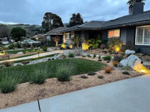 Landscape with Outdoor Lighting (side view)