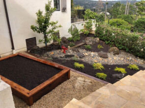 Rock Installation Extension with Antique Pump